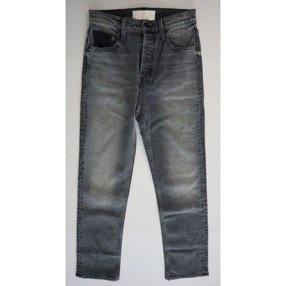 MOTHER 1664-846 Women's Sz 25 Black Distressed The Tomcat Ankle Denim Jeans - Picture 1 of 9